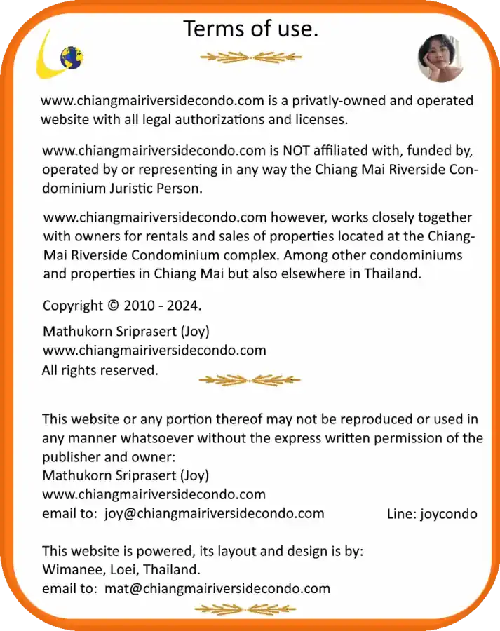 chiangmairiversidecondo.com Terms of Use.